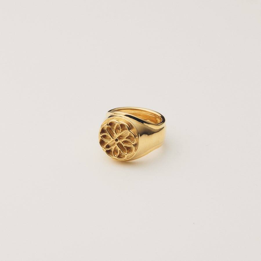 SMALL LOGO SIGNET RING B